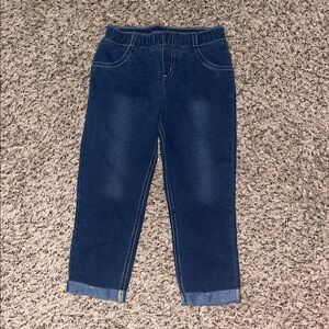 Jumping beans stretch soft jeggings sz 6 with stitched cuffs